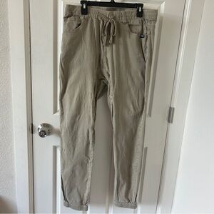 Freedom Industries Tan Drop Crotch Jogger Pants,‎ Mens Size 2XL